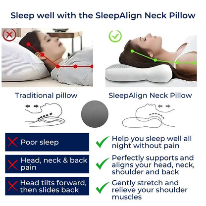 Contour Memory Foam Neck Pillow For Side Sleepers