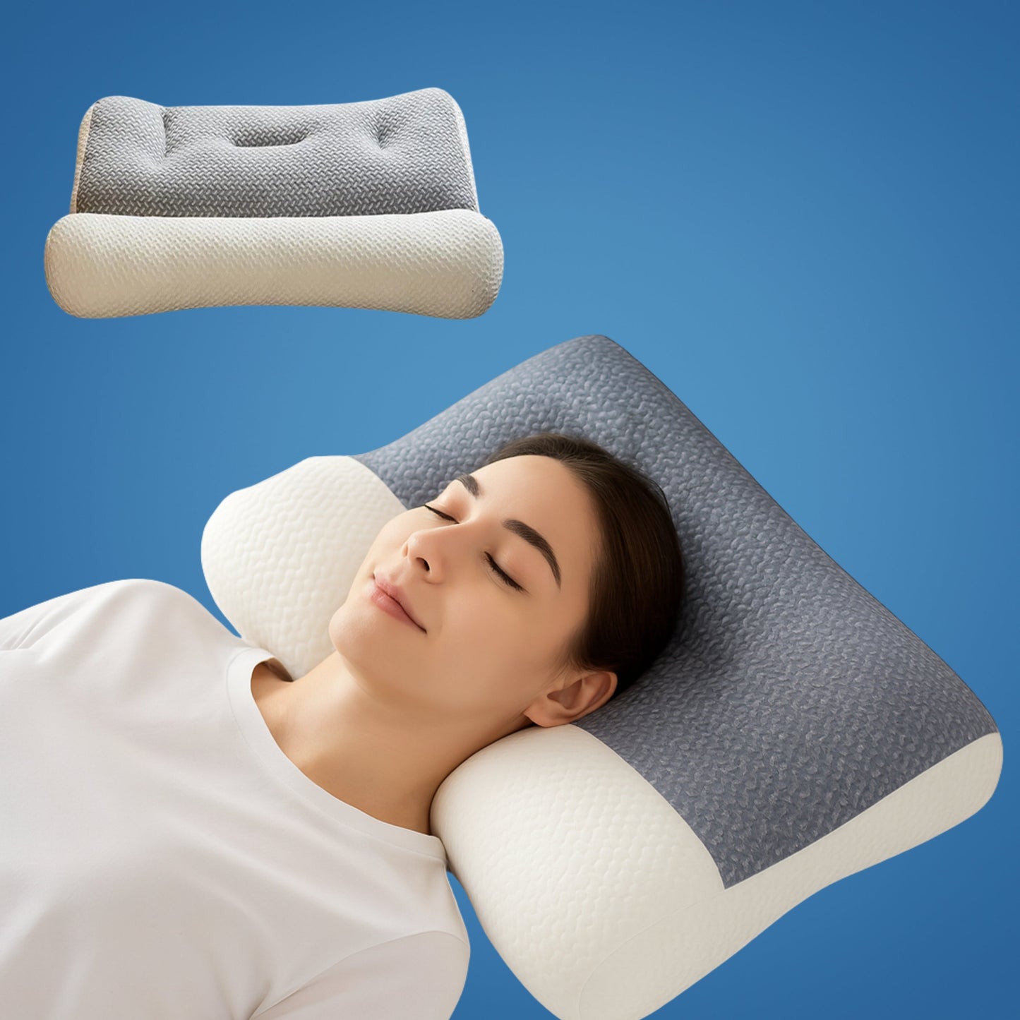 Contour Neck Pillow - Comfort Memory Foam for Side Sleepers - Befez