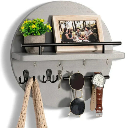 Rustic Wood Key Organizer Box
