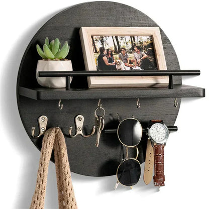 Rustic Wood Key Organizer Box
