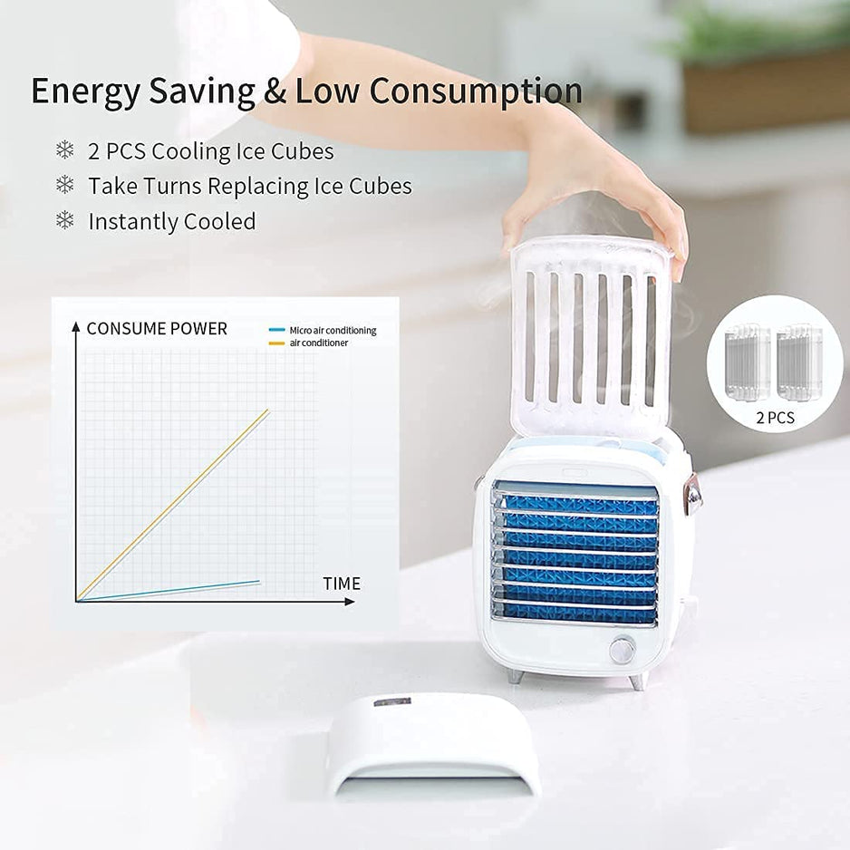 Portable 3-in-1 Air Conditioner Cooler Humidifier