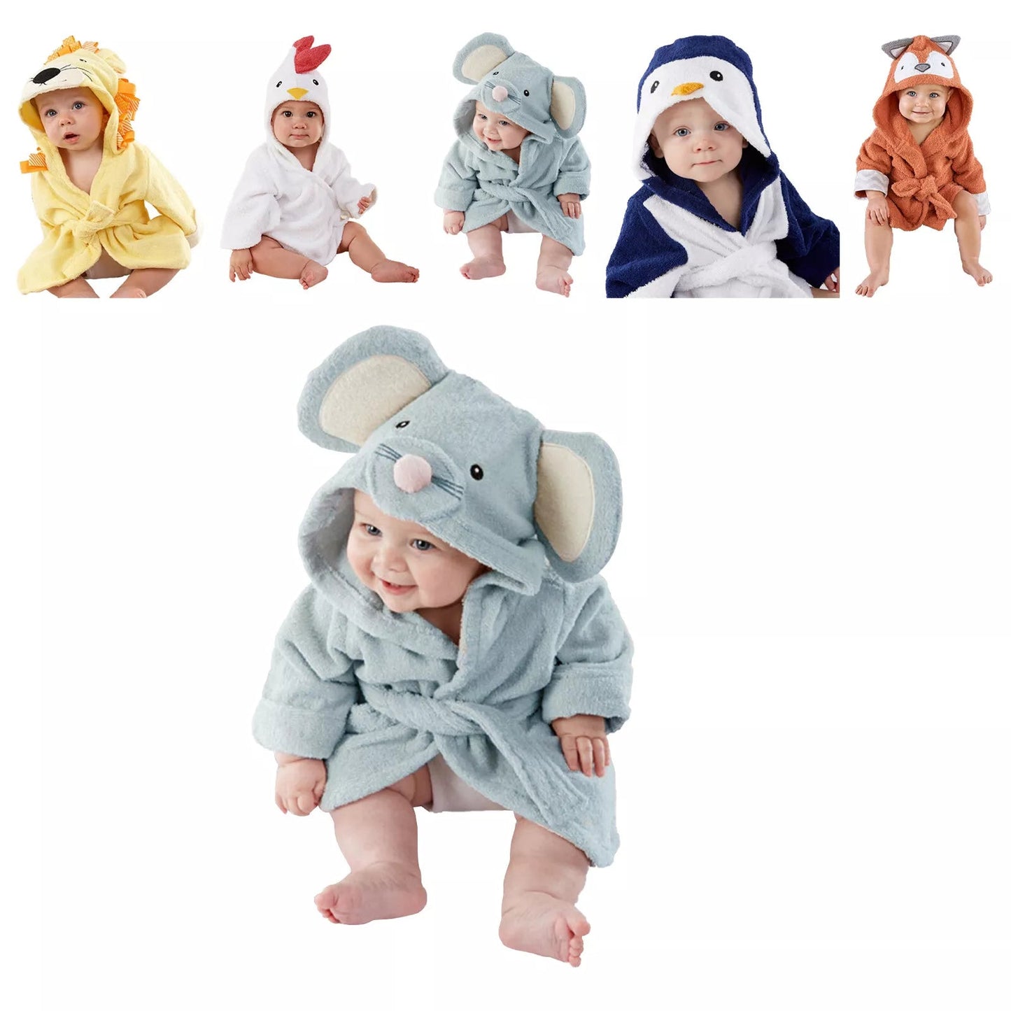 Cozy Baby Bathrobe | Soft Cotton for Newborns