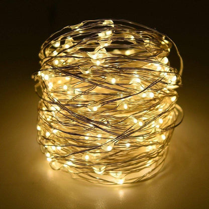 Outdoor Hanging Solar String Lights (Clear Wire) - Befez