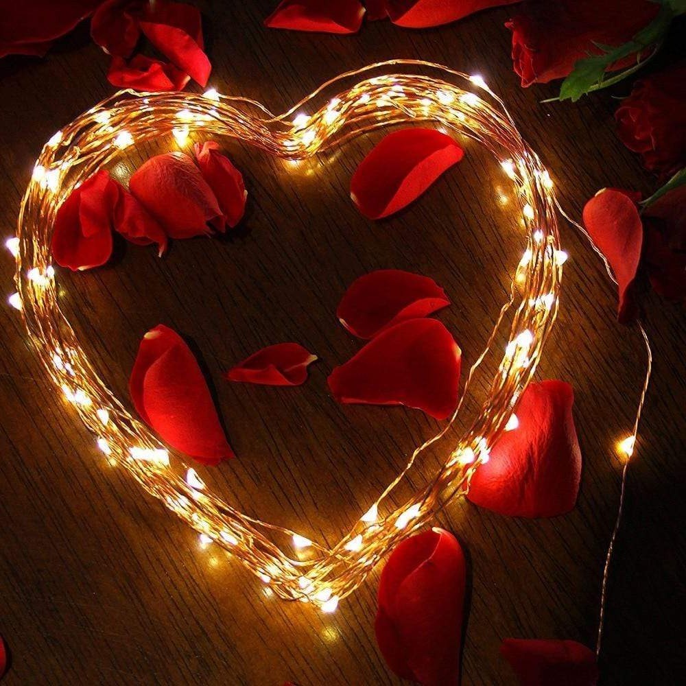 Outdoor Hanging Solar String Lights (Clear Wire)