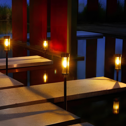 Outdoor Solar Powered Torch Light with Auto Sensor - Befez