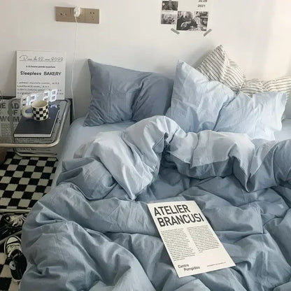 Soft Reversible Duvet Cover Set for Bed