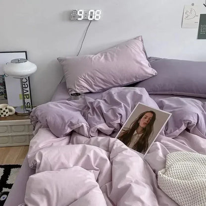 Soft Reversible Duvet Cover Set for Bed