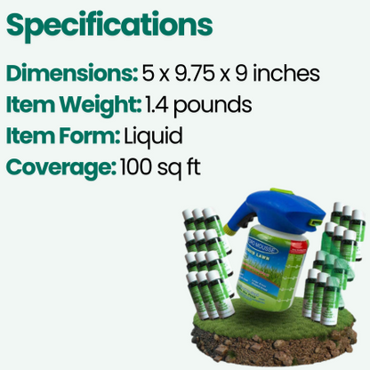 Quick Fix Lawn Seed Spray for Thin Spots & Pet Areas - Befez