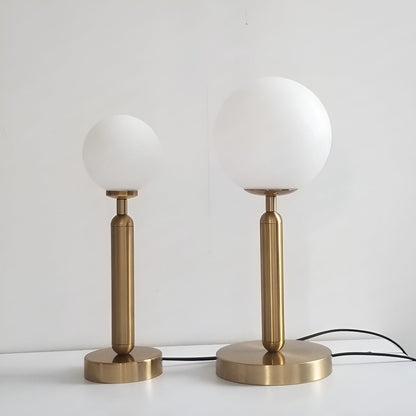 Stunning Glass Brass LED Table Lamp