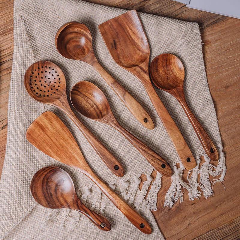 Eco Friendly Teak Wood Kitchen Utensils