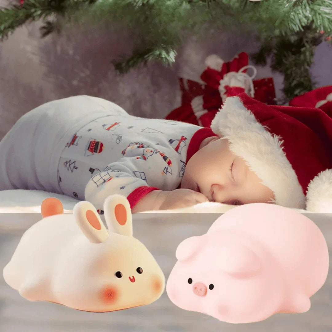 Cozy Kids Night Lamp with Timer and Cute Animal