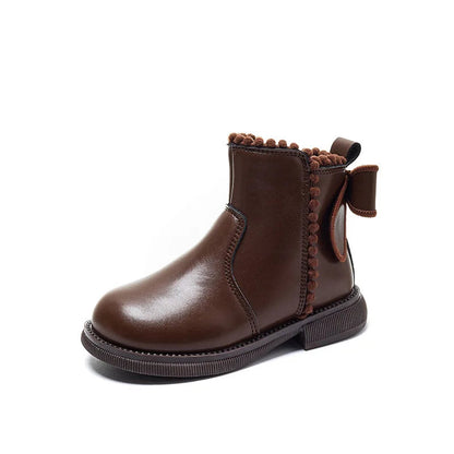 Befez | Classic Black Kids Ankle Boots with Grip Sole - Befez