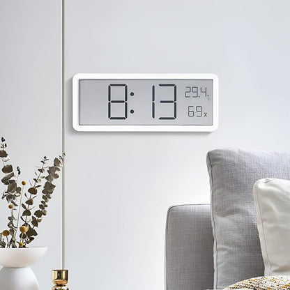 Big Display Digital Wall Clock with Temp and Humidity