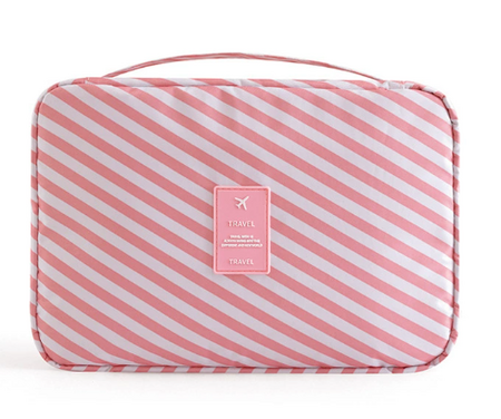 Portable Travel Toiletry Bag with Hook and Padded Protection