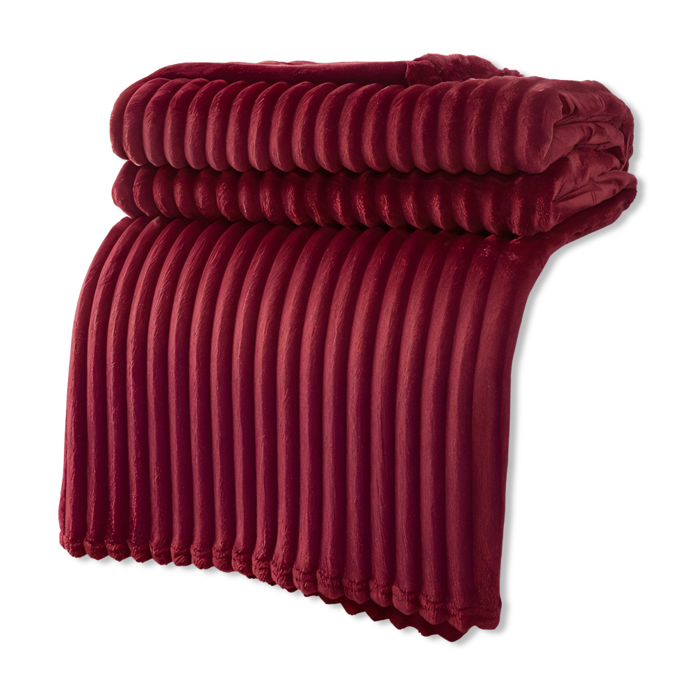 Cozy Plaid Fleece Throw Blanket Soft and Breathable