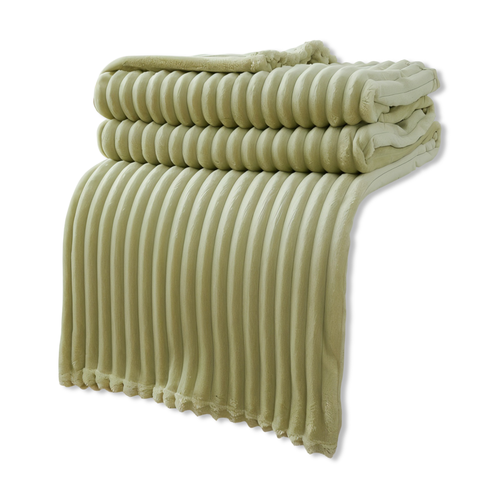 Cozy Plaid Fleece Throw Blanket Soft and Breathable
