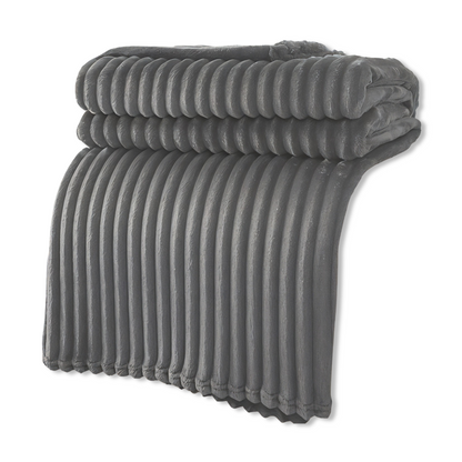 Cozy Plaid Fleece Throw Blanket Soft and Breathable