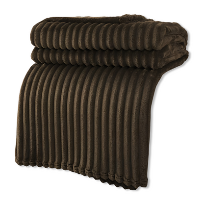 Cozy Plaid Fleece Throw Blanket Soft and Breathable