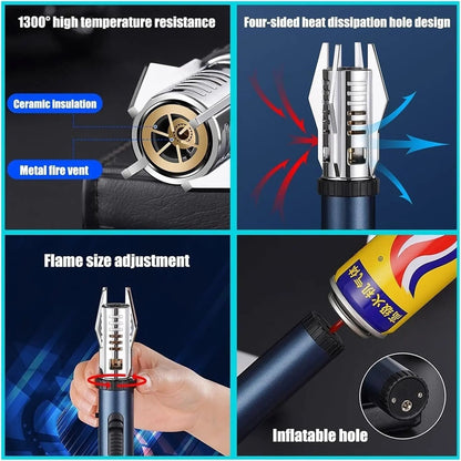 Windproof Lighter with Adjustable Flame