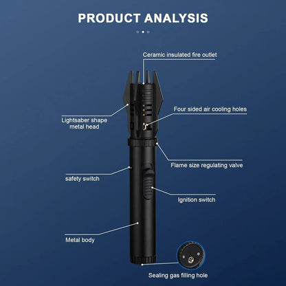 Windproof Lighter with Adjustable Flame