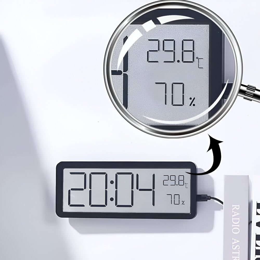 Smart LED Display Clock with Temp and Humidity
