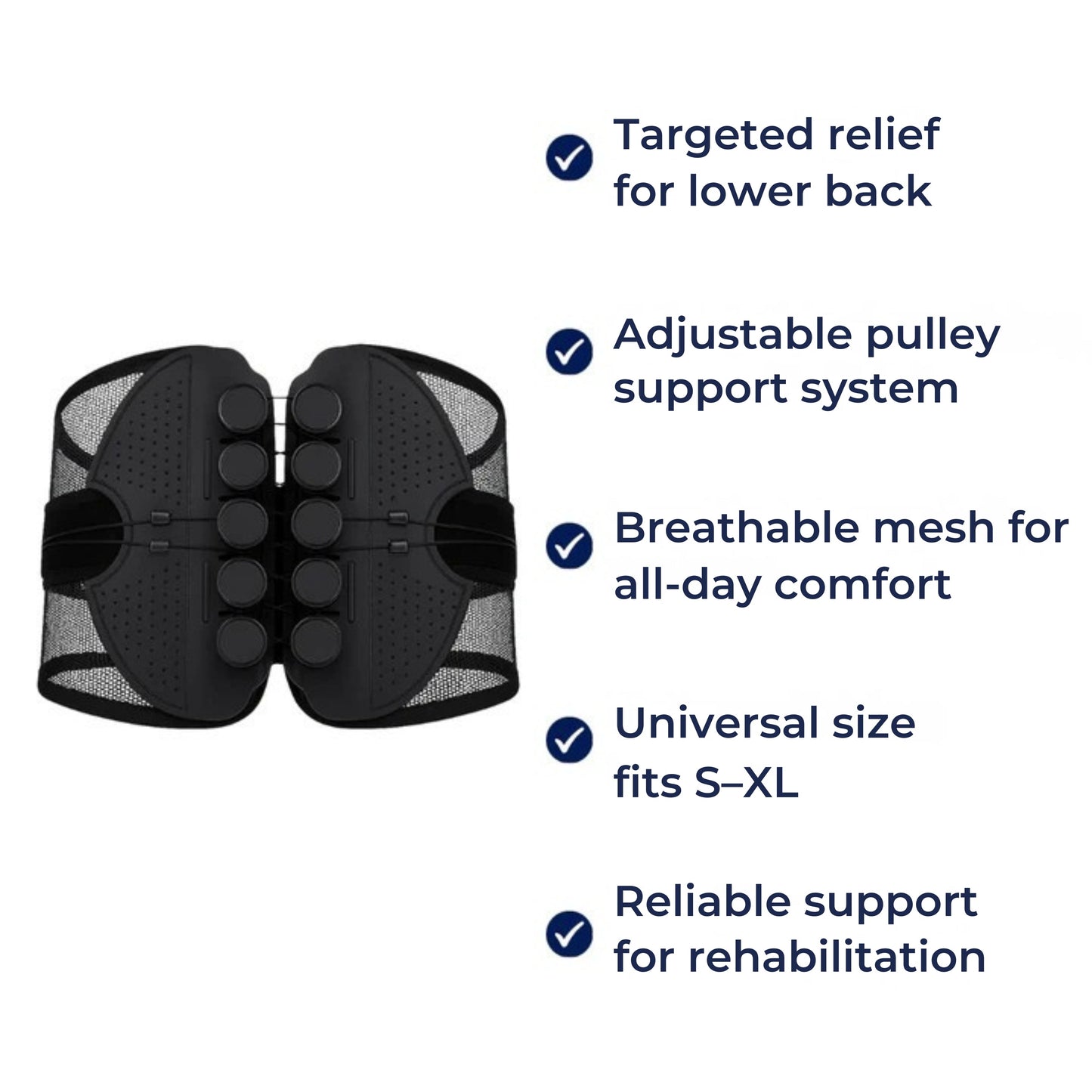 Comfortable Back Support Belt for Office and Everyday Use