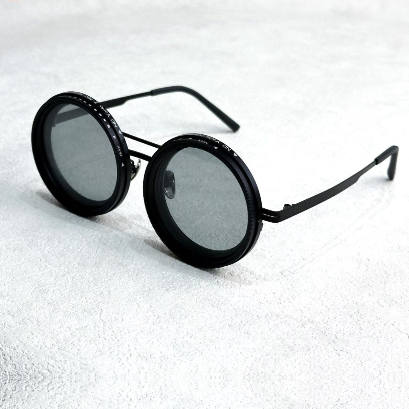 Classic Round Polarized Shades with Adjustable Tint