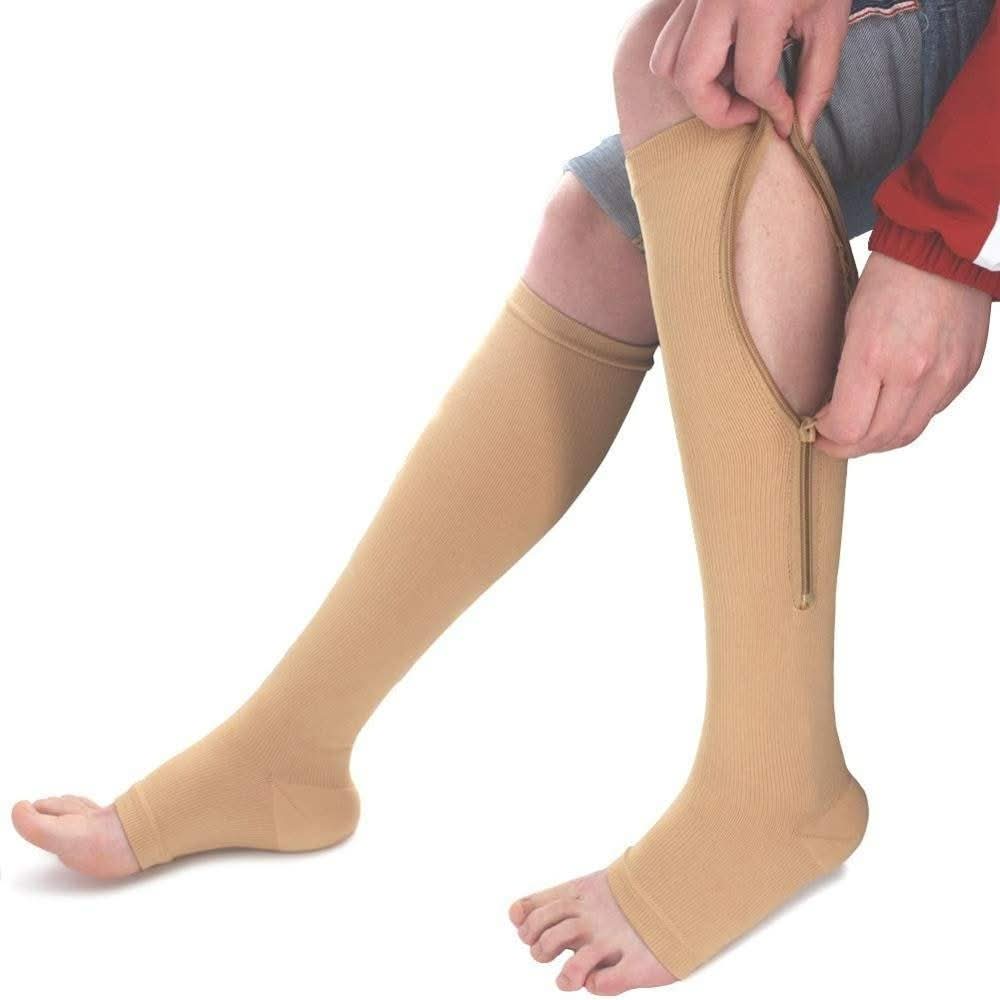 Comfort Stockings with Zipper for Sore Legs Relief