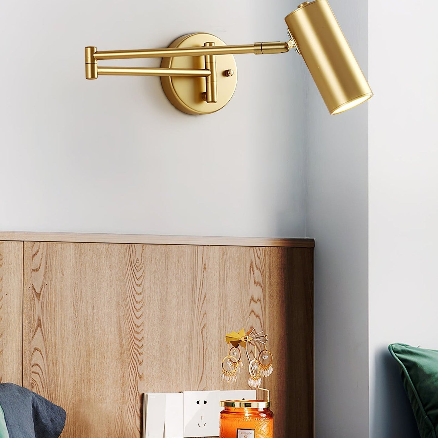 Flexible Contemporary Silver Wall Light