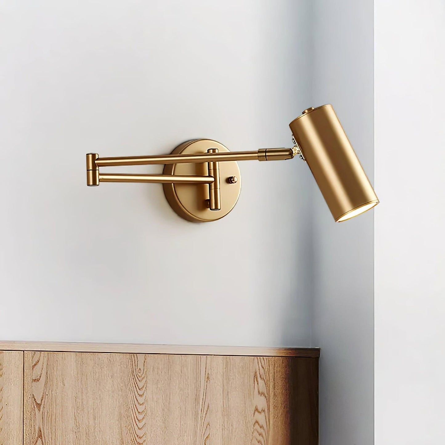 Flexible Contemporary Silver Wall Light