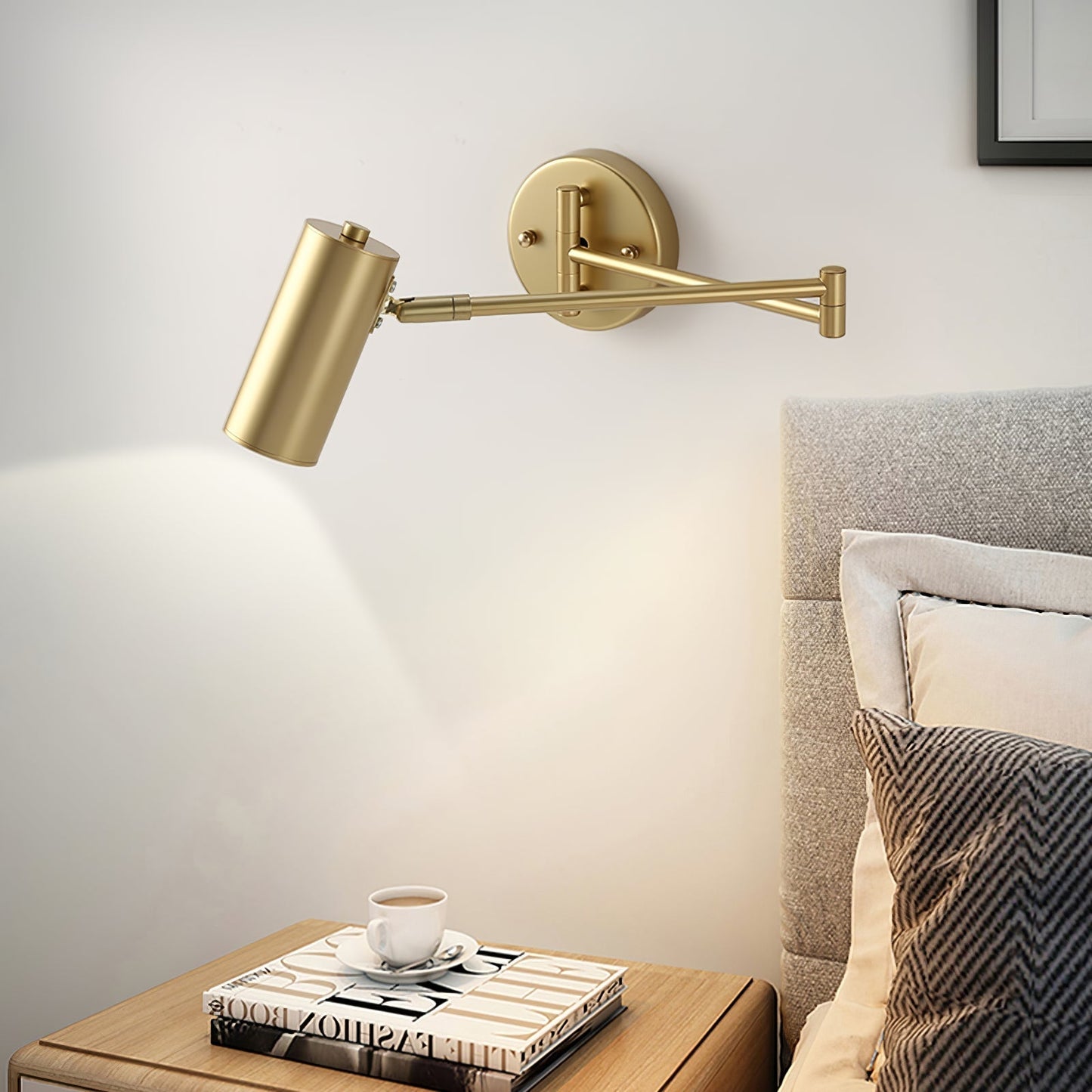 Flexible Contemporary Silver Wall Light