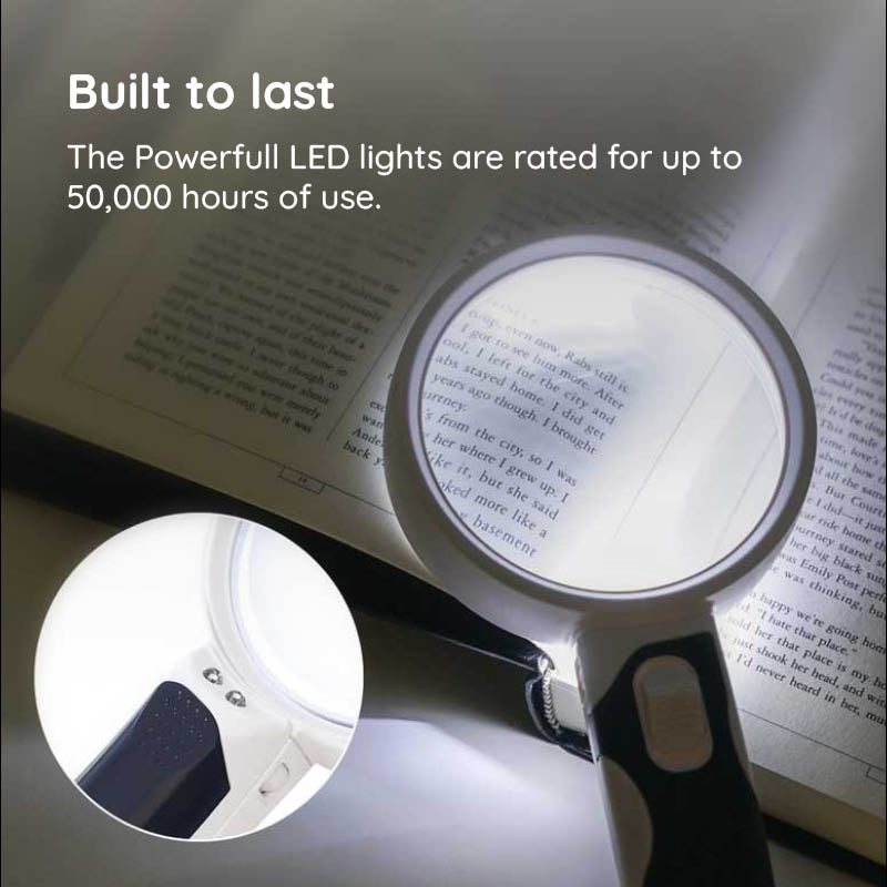 Compact LED Magnifying Glass