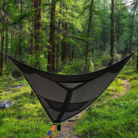 Spacious Black Outdoor Camping Tent Hammock for Family - Befez