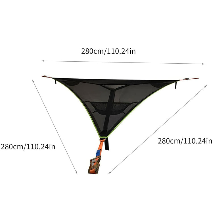 Spacious Black Outdoor Camping Tent Hammock for Family