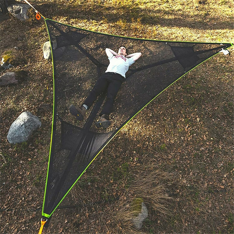 Spacious Black Outdoor Camping Tent Hammock for Family