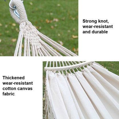 Large Outdoor Hanging Fringe Hammock with Stand