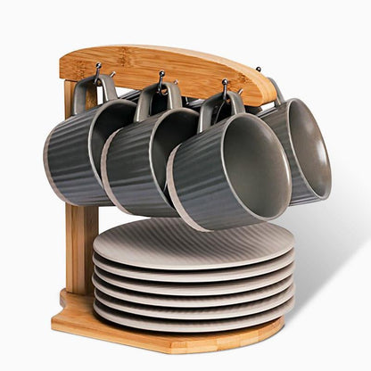Deluxe Coffee Mug Set with Spoon