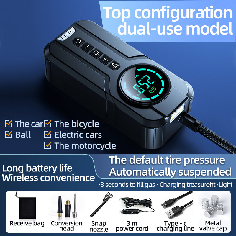 Fast Inflate Compact Air Compressor Pump