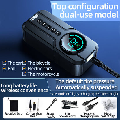 Fast Inflate Compact Air Compressor Pump