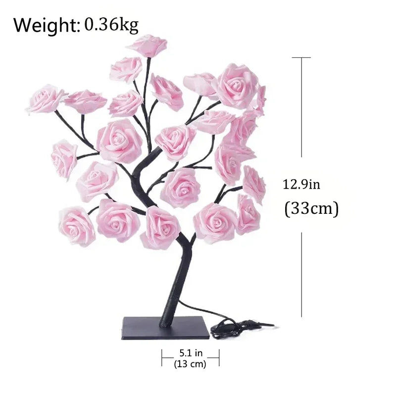 Classic Rose Gold Desk Lamp - Soft Warm Lighting