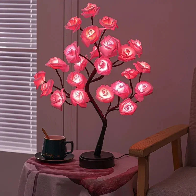 Classic Rose Gold Desk Lamp - Soft Warm Lighting