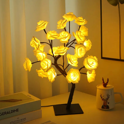 Classic Rose Gold Desk Lamp - Soft Warm Lighting
