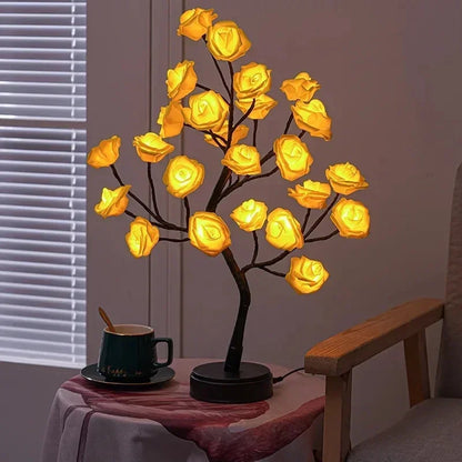 Classic Rose Gold Desk Lamp - Soft Warm Lighting