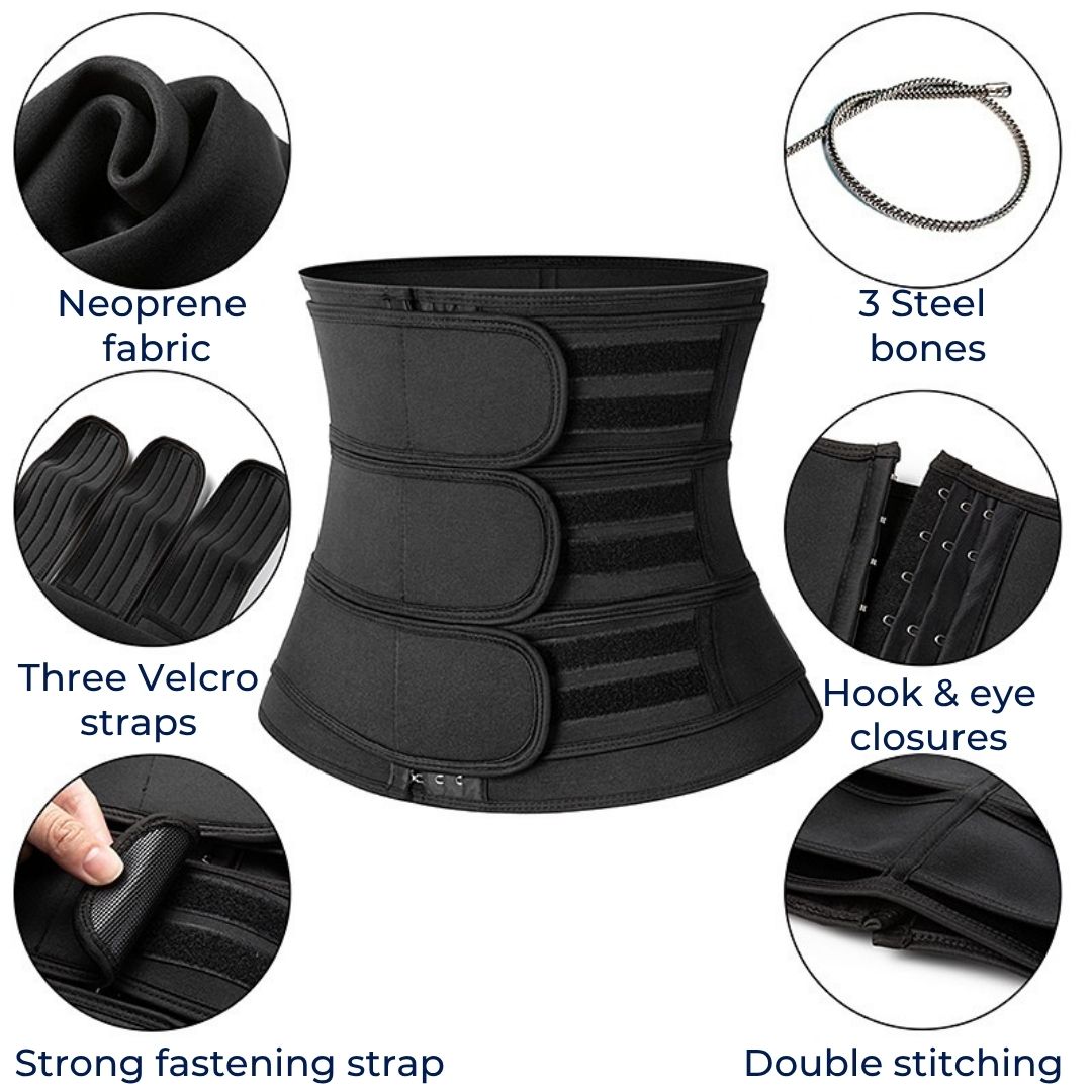 Slimming Waist Trainer Belt - Triple Compression Support