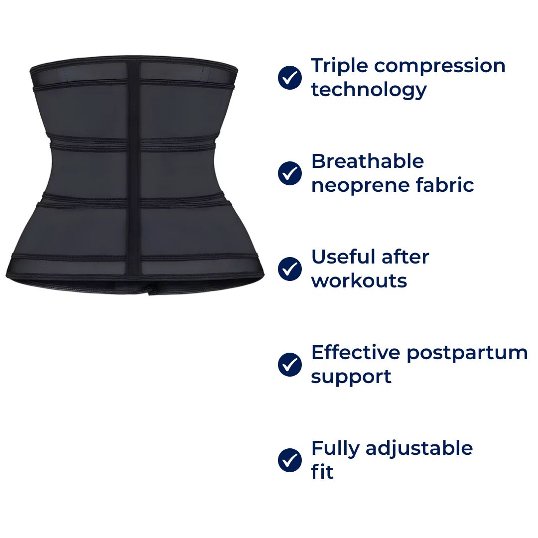 Slimming Waist Trainer Belt - Triple Compression Support