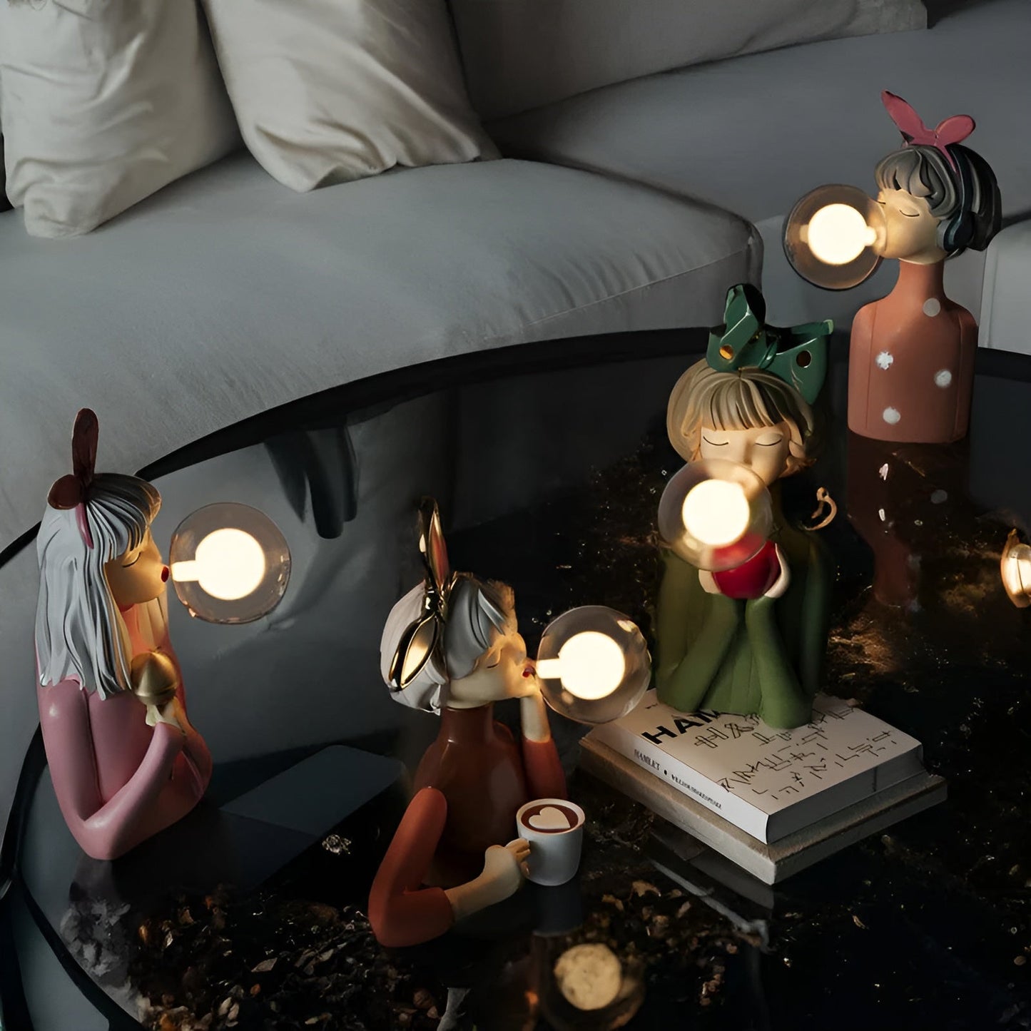 Stylish Bubble Glass Table Lamp