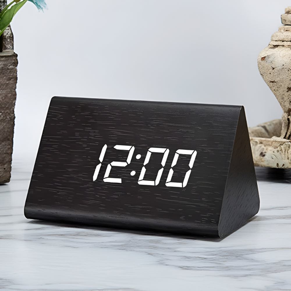 Befez | Elora Solid Wood Digital LED Clock Radio