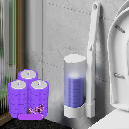 Clean Bathroom Toilet Brush with Sanitary Sponge Head Set