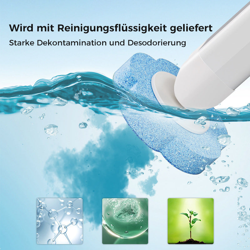 Clean Bathroom Toilet Brush with Sanitary Sponge Head Set
