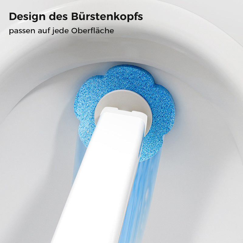 Clean Bathroom Toilet Brush with Sanitary Sponge Head Set